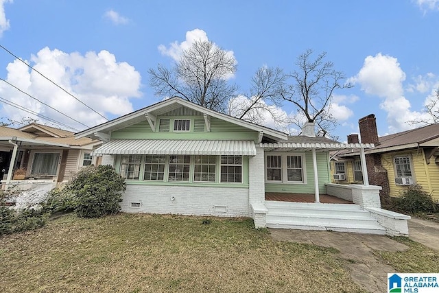 exterior space featuring a yard