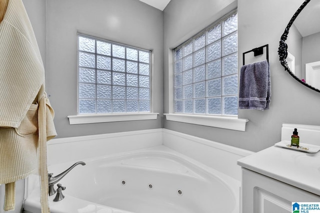 bathroom featuring a bathing tub