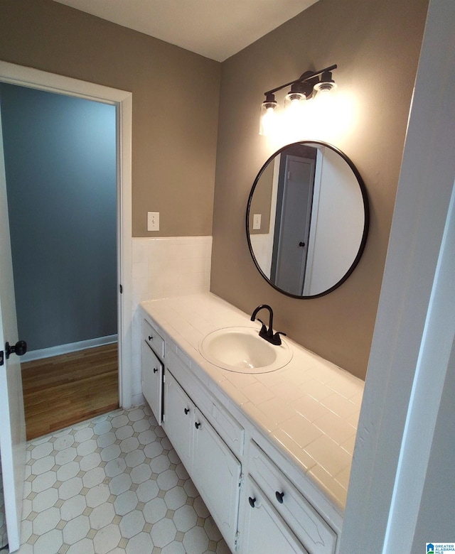 bathroom featuring vanity