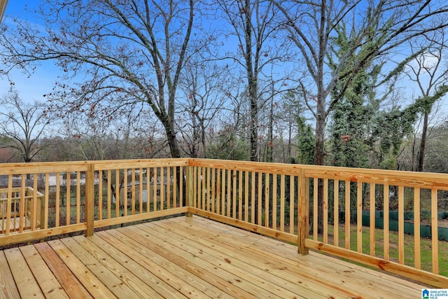 view of wooden terrace