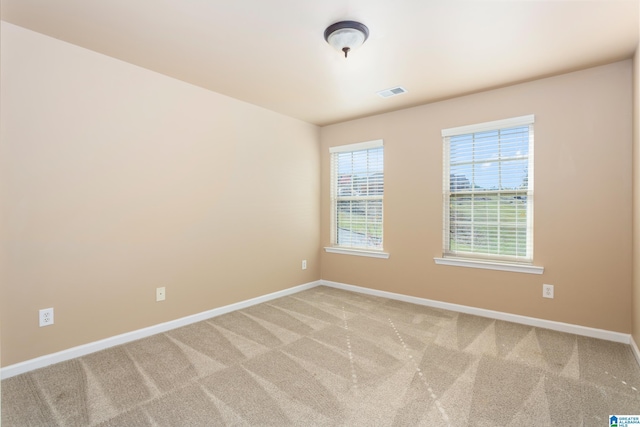 view of carpeted empty room