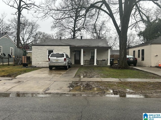 view of front of home with a porch