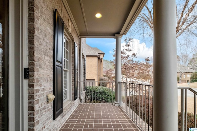 view of balcony