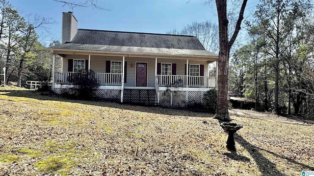 view of front facade with a porch