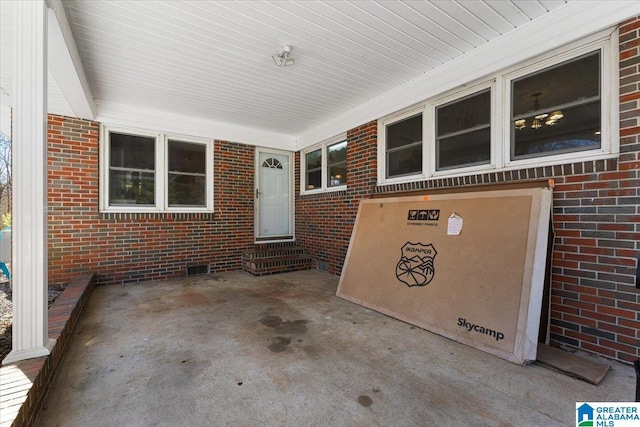 view of patio with entry steps