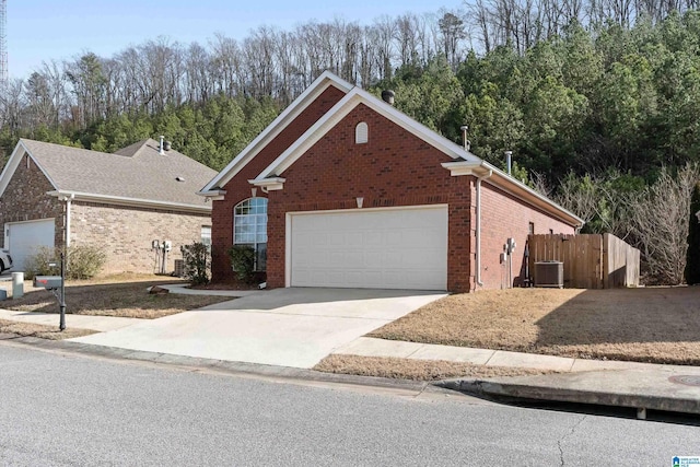 front of property with central AC unit