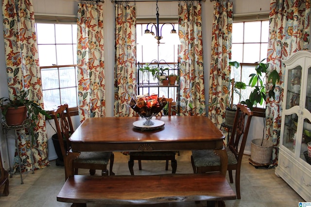 view of dining room