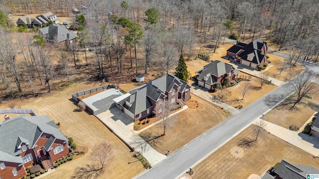 aerial view featuring a residential view