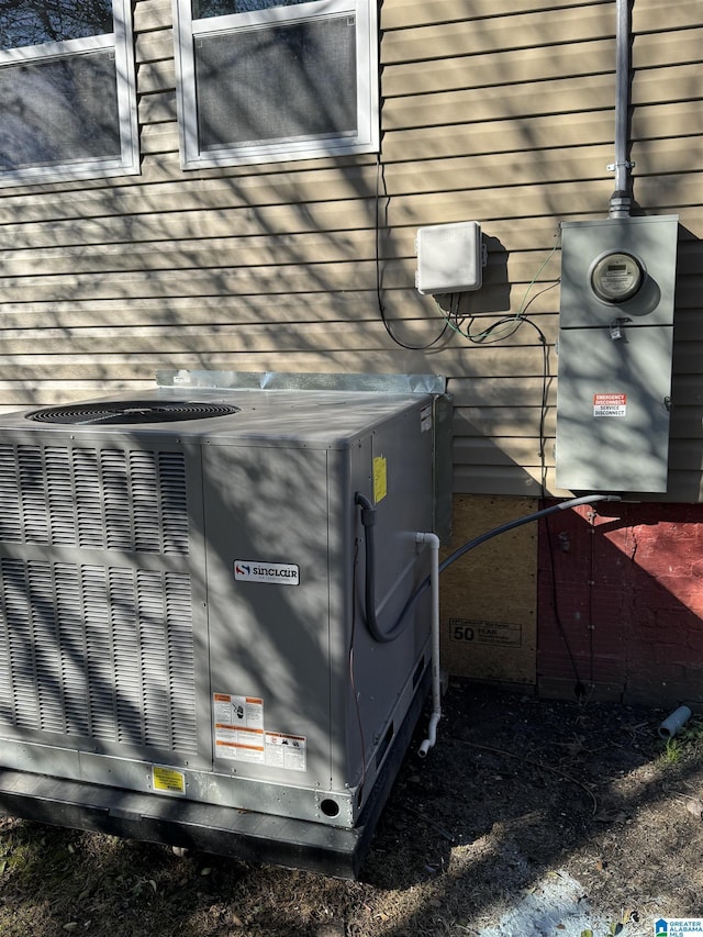 details featuring cooling unit