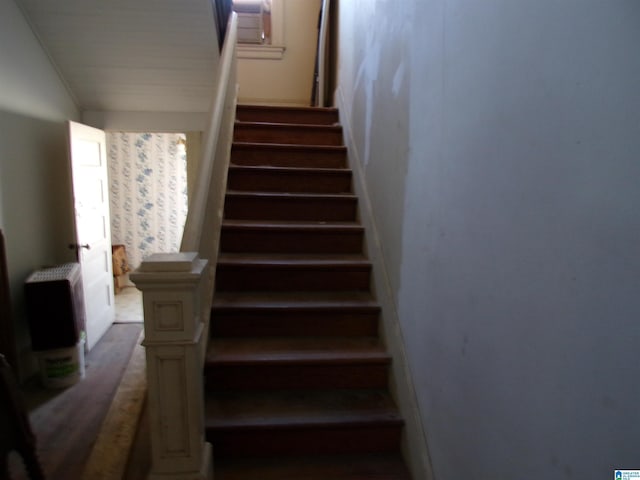 view of stairway