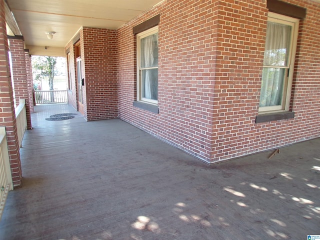 view of patio / terrace featuring covered porch