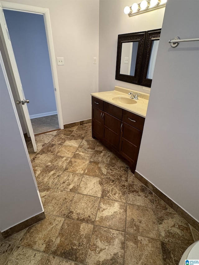 bathroom with vanity