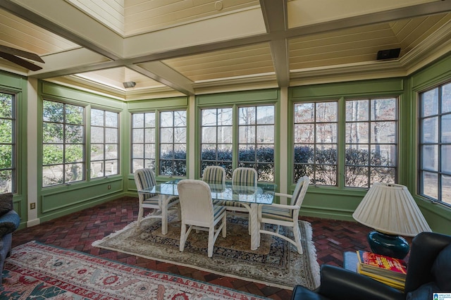 view of sunroom