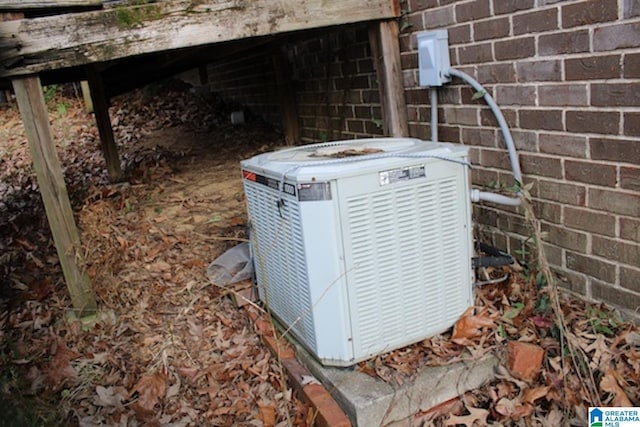 exterior details with central air condition unit