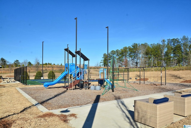 community playground featuring fence