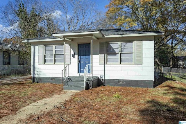 view of bungalow-style house