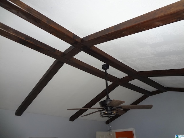 interior details featuring beam ceiling