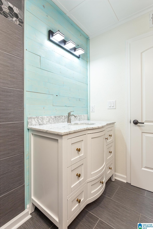 bathroom featuring vanity