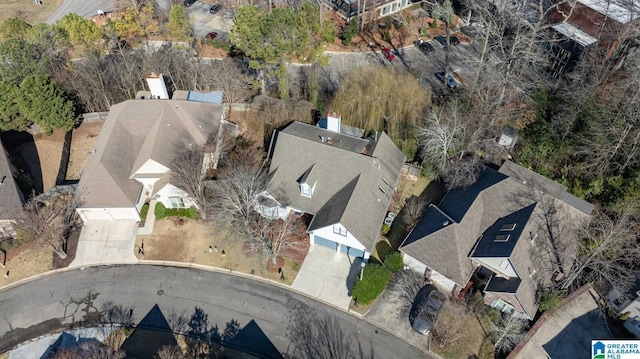 drone / aerial view featuring a residential view