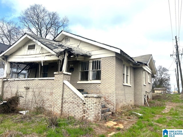 view of bungalow-style home