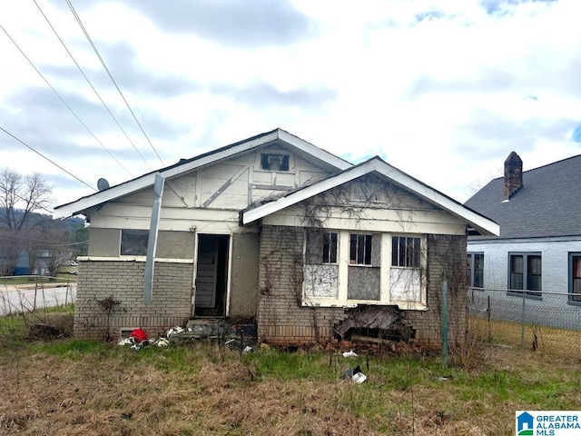 view of bungalow-style house