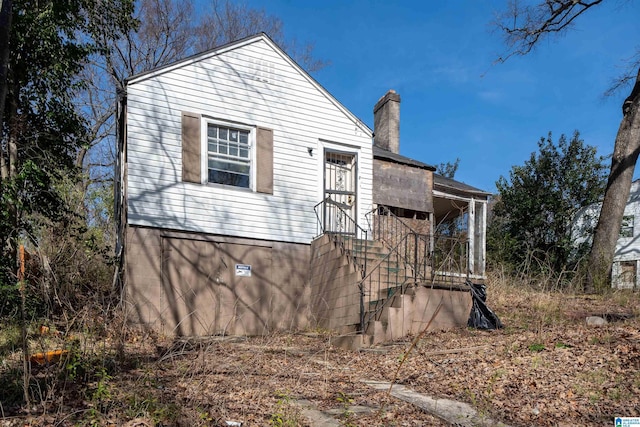 view of front of property