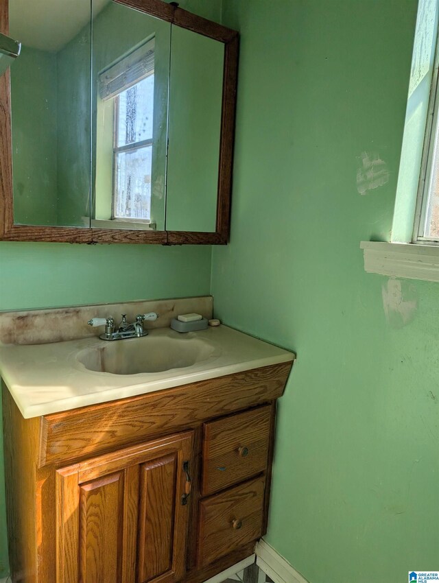 bathroom with vanity