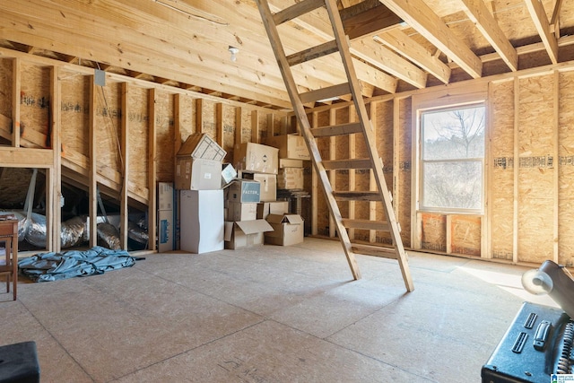 view of attic