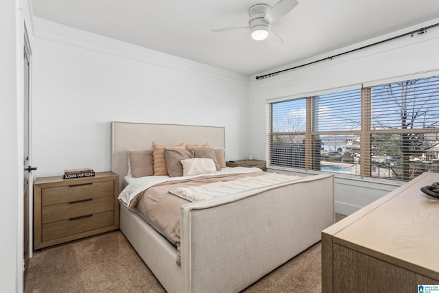 bedroom with a ceiling fan