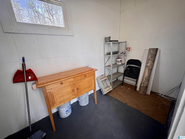 miscellaneous room featuring concrete floors