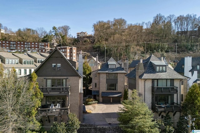 rear view of house with a residential view