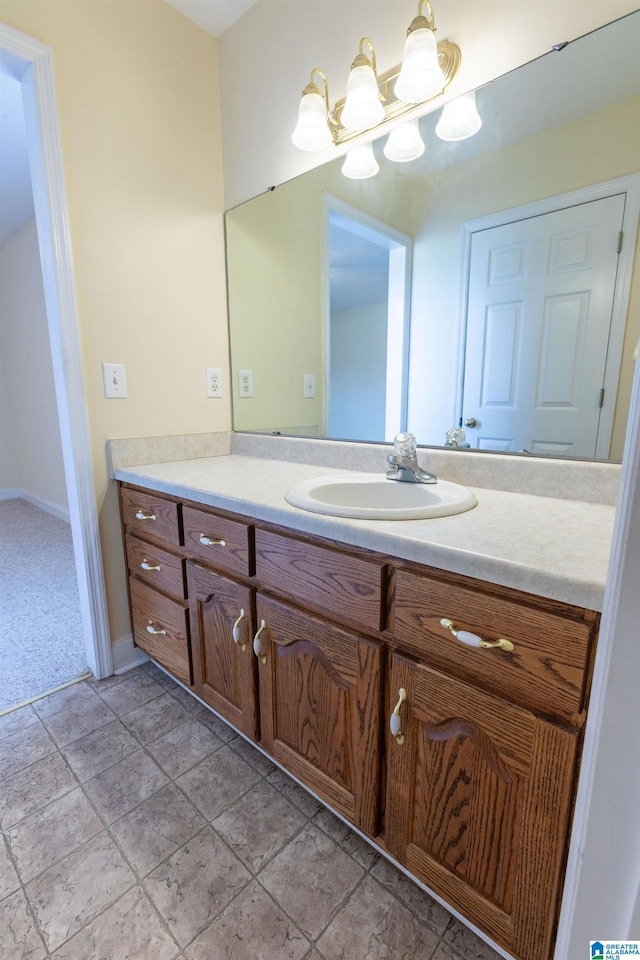 bathroom featuring vanity