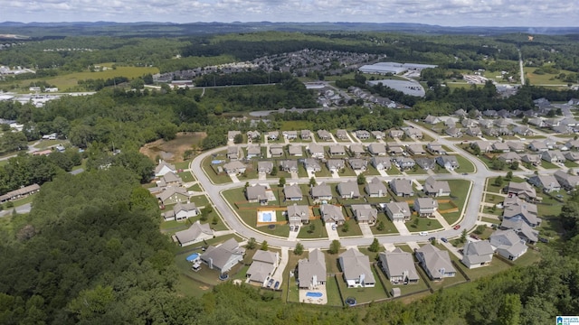 birds eye view of property featuring a residential view