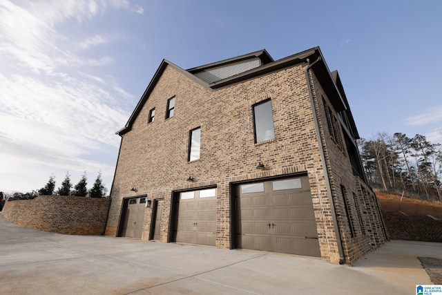 exterior space featuring driveway