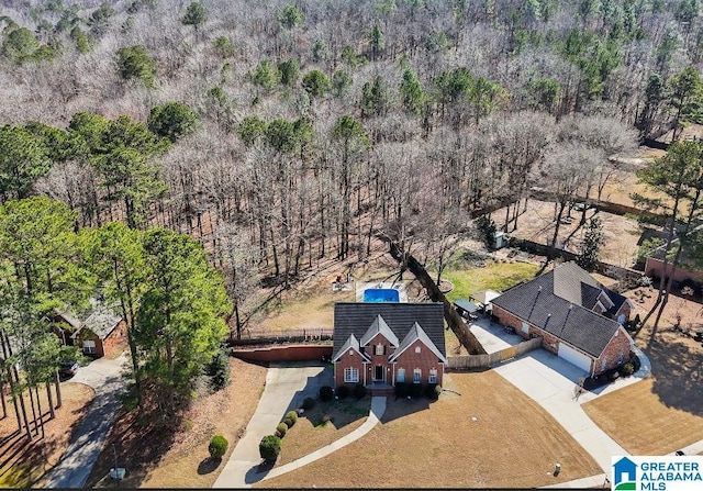 birds eye view of property