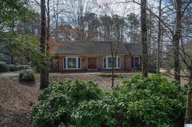 view of front of property with brick siding