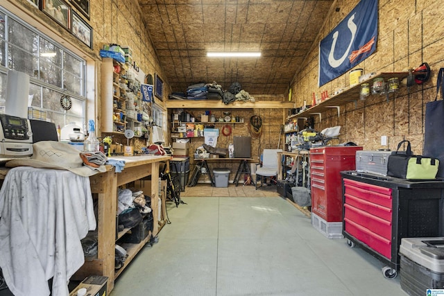 view of storage room