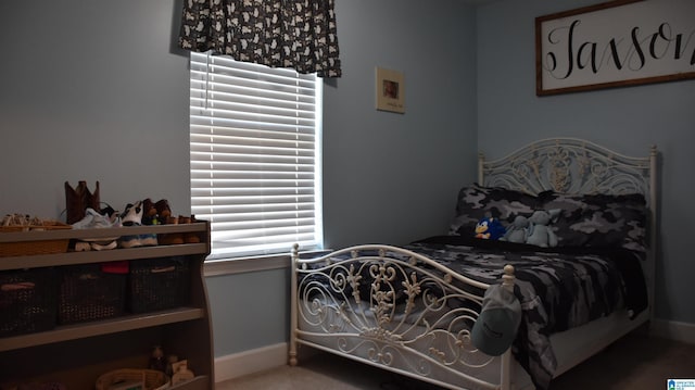 bedroom with baseboards