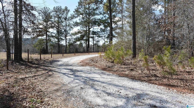 view of road