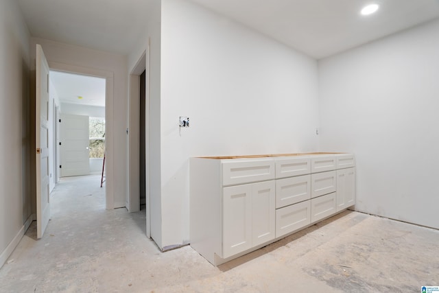 interior space featuring recessed lighting