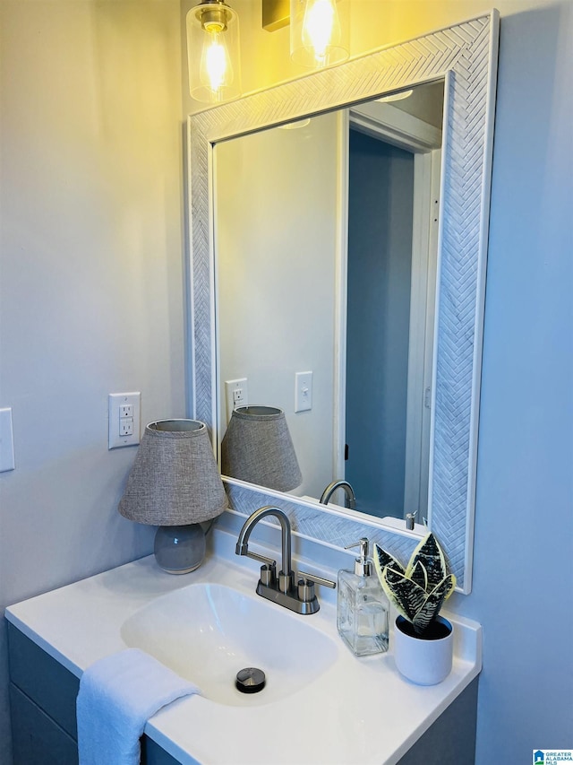 bathroom with vanity