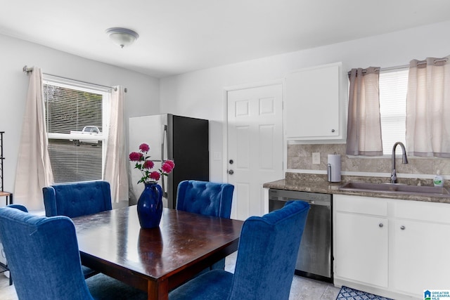 view of dining area