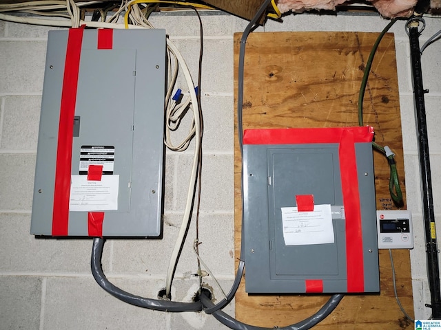 utility room featuring electric panel