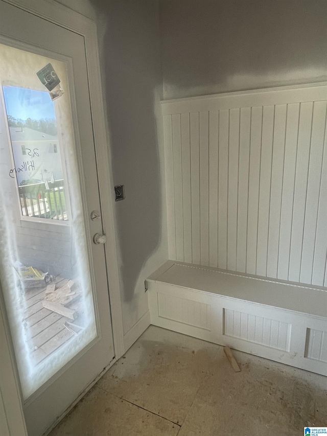 view of mudroom