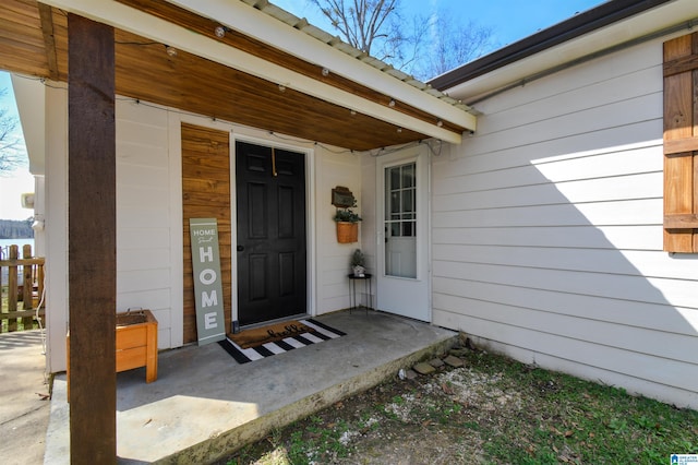 view of entrance to property