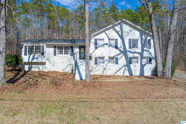 view of front of property with brick siding