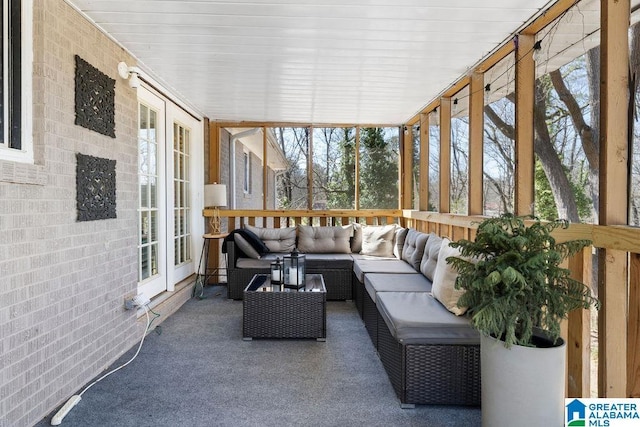 view of sunroom / solarium