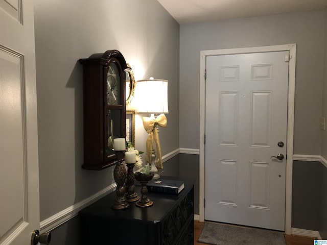 foyer with baseboards