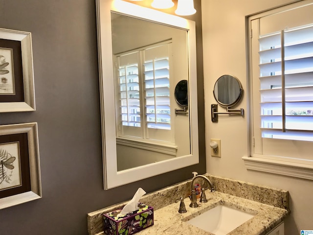 bathroom with vanity