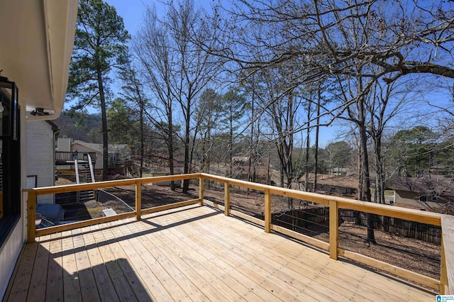 view of wooden terrace